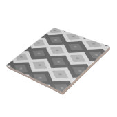 Farbtöne aus grauem Diamantmuster Fliese (Seite)