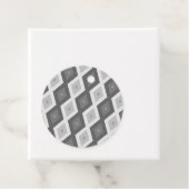 Farbtöne aus grauem Diamantmuster Geschenkanhänger (Beispiel)