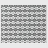 Farbtöne aus grauem Diamantmuster Geschenkpapier (Flach)