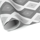 Farbtöne aus grauem Diamantmuster Geschenkpapier (Rolleneckpunkt)
