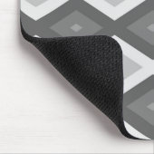 Farbtöne aus grauem Diamantmuster Mousepad (Ecke)