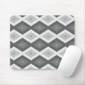 Farbtöne aus grauem Diamantmuster Mousepad (Mit Mouse)