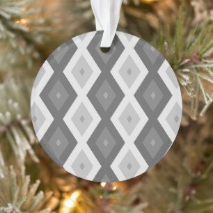 Farbtöne aus grauem Diamantmuster Ornament
