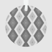 Farbtöne aus grauem Diamantmuster Ornament (Rückseite)