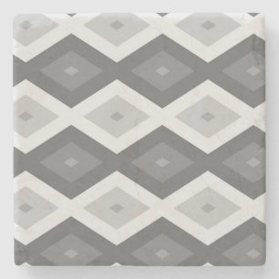 Farbtöne aus grauem Diamantmuster Steinuntersetzer