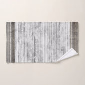 Farbtöne aus grauem Marmor und Streifen Badhandtuch Set (Handtuch)