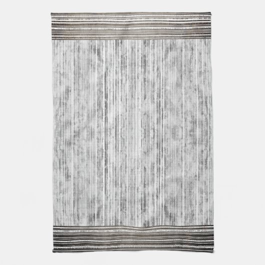 Farbtöne aus grauem Marmor und Streifen Geschirrtuch (Vertikal)