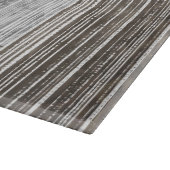 Farbtöne aus grauem Marmor und Streifen Schneidebrett (Ecke)