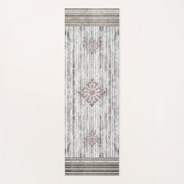 Farbtöne aus grauem Marmor und Streifen Yogamatte