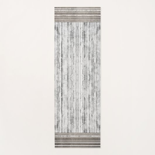 Farbtöne aus grauem Marmor und Streifen Yogamatte (Vorderseite)