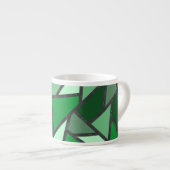 Farbtöne aus grün gefärbtem Glas Espressotasse (Vorderseite Rechts)