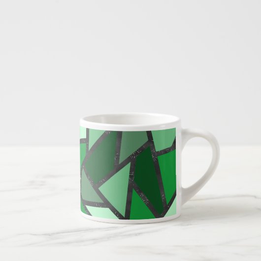 Farbtöne aus grün gefärbtem Glas Espressotasse (Rechts)