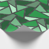 Farbtöne aus grün gefärbtem Glas Geschenkpapier (Ecke)