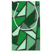 Farbtöne aus grün gefärbtem Glas Kleine Geschenktüte (Rückseite)