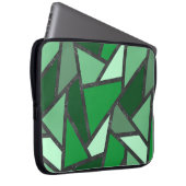 Farbtöne aus grün gefärbtem Glas Laptopschutzhülle (Vorne Rechts)