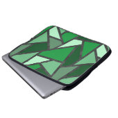 Farbtöne aus grün gefärbtem Glas Laptopschutzhülle (Vorne Knopf)