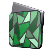 Farbtöne aus grün gefärbtem Glas Laptopschutzhülle (Vorderseite Links)