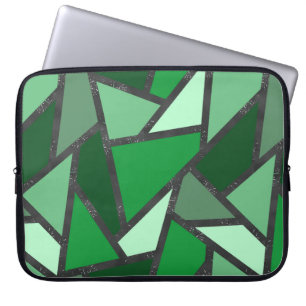 Farbtöne aus grün gefärbtem Glas Laptopschutzhülle