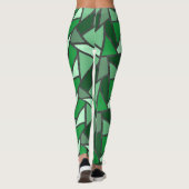 Farbtöne aus grün gefärbtem Glas Leggings (Rückseite)