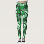 Farbtöne aus grün gefärbtem Glas Leggings (Vorderseite)