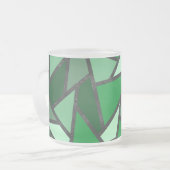 Farbtöne aus grün gefärbtem Glas Mattglastasse (Vorderseite Links)