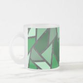 Farbtöne aus grün gefärbtem Glas Mattglastasse (Links)