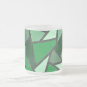 Farbtöne aus grün gefärbtem Glas Mattglastasse (Mittel)