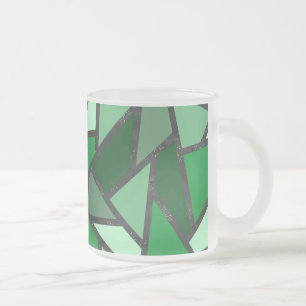 Farbtöne aus grün gefärbtem Glas Mattglastasse