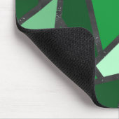 Farbtöne aus grün gefärbtem Glas Mousepad (Ecke)