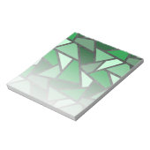 Farbtöne aus grün gefärbtem Glas Notizblock (Rotiert)