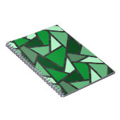 Farbtöne aus grün gefärbtem Glas Notizblock (Rechte Seite)
