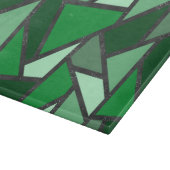 Farbtöne aus grün gefärbtem Glas Schneidebrett (Ecke)