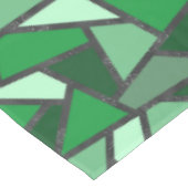 Farbtöne aus grün gefärbtem Glas Tischdecke (Schrägansicht)