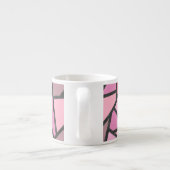 Farbtöne aus Korallenglas Espressotasse (Rückseite)