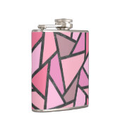 Farbtöne aus Korallenglas Flachmann (Rechts)