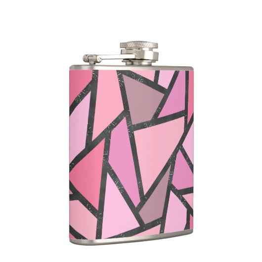 Farbtöne aus Korallenglas Flachmann (Rechts)