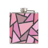 Farbtöne aus Korallenglas Flachmann (Rückseite)