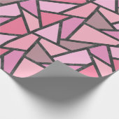 Farbtöne aus Korallenglas Geschenkpapier (Ecke)