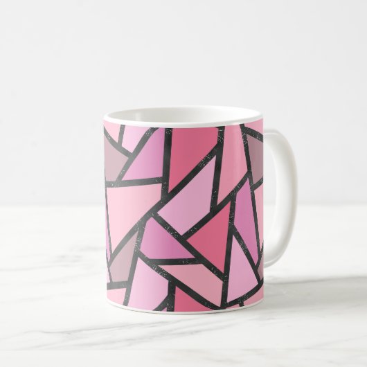 Farbtöne aus Korallenglas Kaffeetasse (VorderseiteRechts)