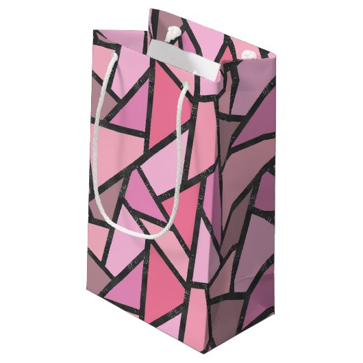 Farbtöne aus Korallenglas Kleine Geschenktüte (Rückseite Schrägansicht)