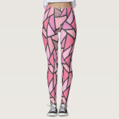 Farbtöne aus Korallenglas Leggings (Vorderseite)