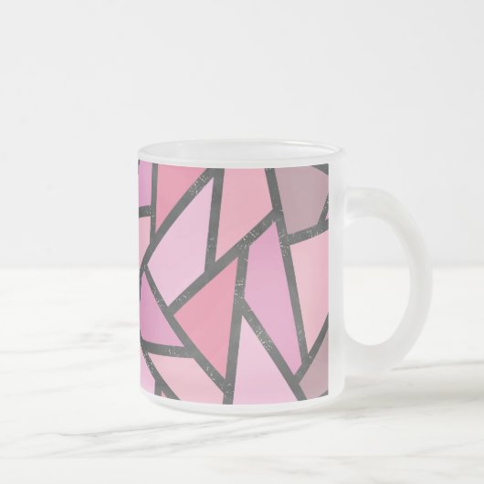 Farbtöne aus Korallenglas Mattglastasse (Rechts)