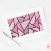 Farbtöne aus Korallenglas Rechteckiger Aufkleber (Umschlag)