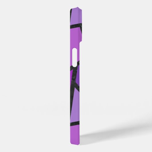 Farbtöne aus lila Glasmuster Case-Mate iPhone Hülle (Rückseite / Rechts)