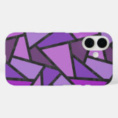 Farbtöne aus lila Glasmuster Case-Mate iPhone Hülle (Rückseite (Horizontal))