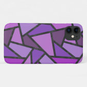 Farbtöne aus lila Glasmuster Case-Mate iPhone Hülle (Rückseite (Horizontal))