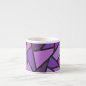 Farbtöne aus lila Glasmuster Espressotasse (Vorderseite)