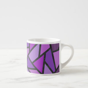 Farbtöne aus lila Glasmuster Espressotasse
