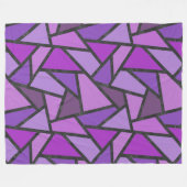 Farbtöne aus lila Glasmuster Fleecedecke (Vorderseite (Horizontal))