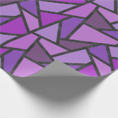 Farbtöne aus lila Glasmuster Geschenkpapier (Ecke)